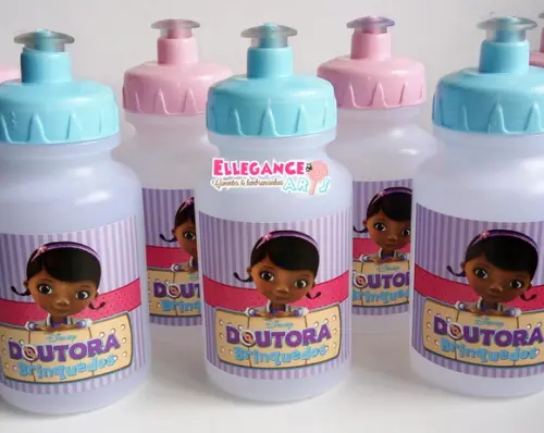 Garrafinha Squeeze Lembrancinha Doutora Brinquedos