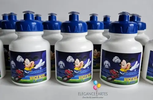Garrafinha Squeeze Lembrancinha Mickey Futebol