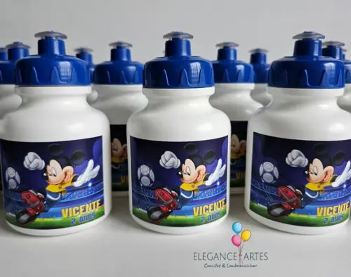 Garrafinha Squeeze Lembrancinha Mickey Futebol