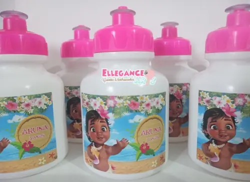 Garrafinha Squeeze Lembrancinha Moana Baby