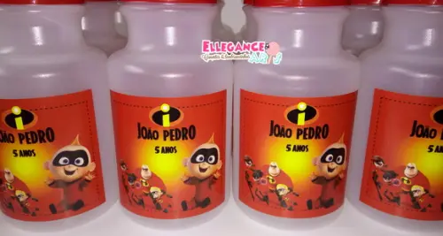 Garrafinha Squeeze Lembrancinha os Incríveis