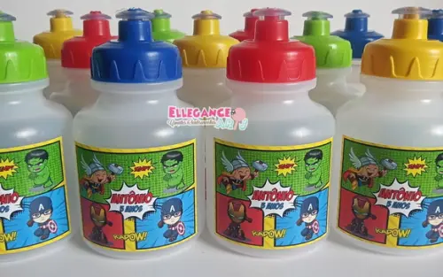 Garrafinha Squeeze Lembrancinha os Vingadores