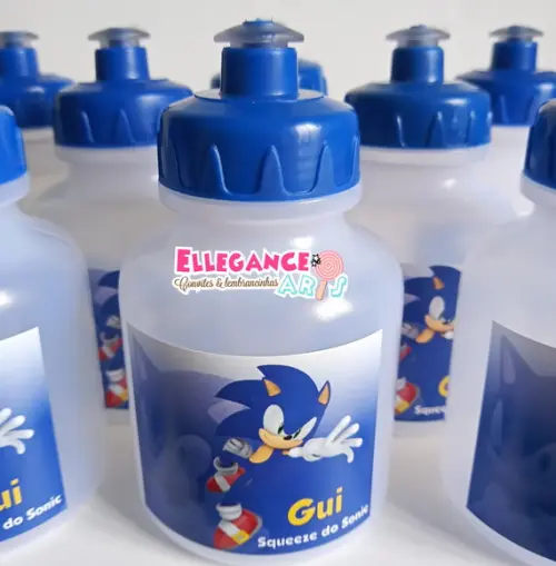 Garrafinha Squeeze Lembrancinha Sonic