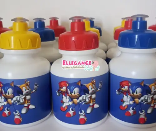 Garrafinha Squeeze Lembrancinha Sonic