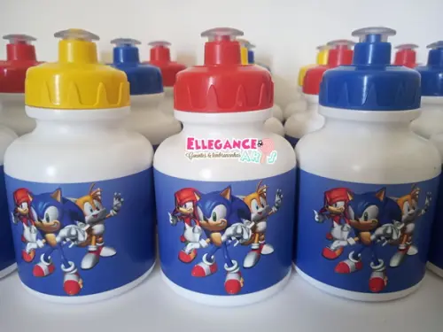 Garrafinha Squeeze Lembrancinha Sonic