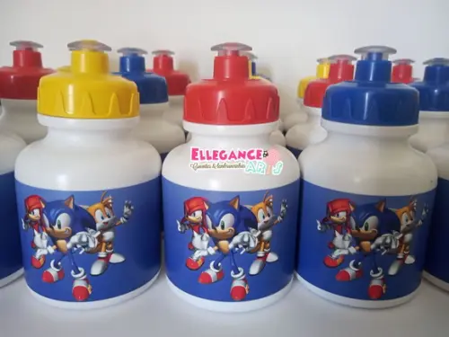 Garrafinha Squeeze Lembrancinha Sonic