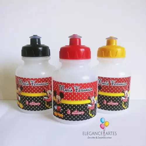 Garrafinha Squeeze Mickey e Minnie