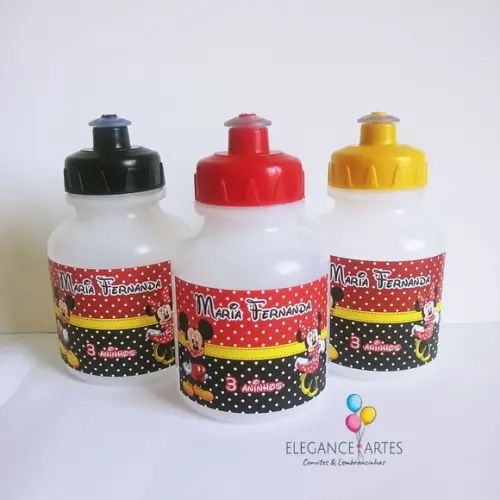 Garrafinha Squeeze Mickey e Minnie