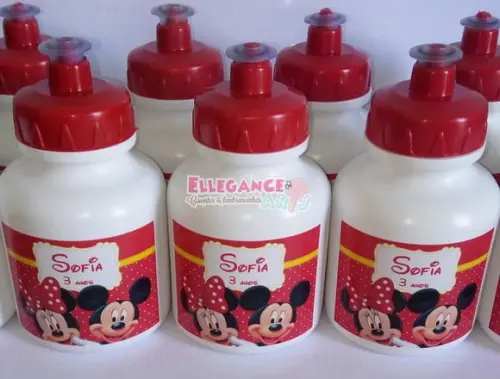 Garrafinha Squeeze Mickey e Minnie