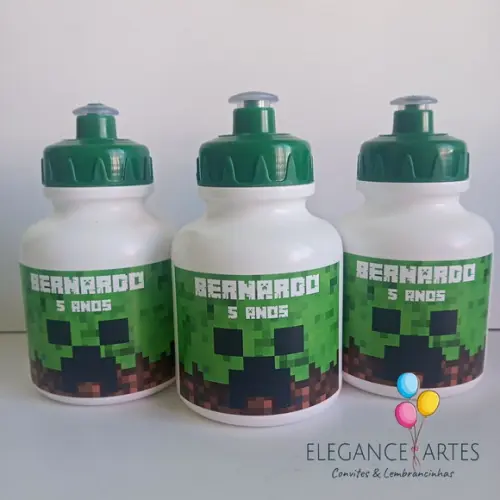 Garrafinha Squeeze Minecraft