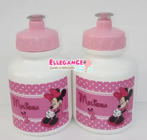 Garrafinha Squeeze Minnie Rosa