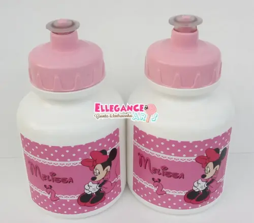Garrafinha Squeeze Minnie Rosa