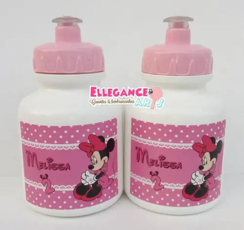 Garrafinha Squeeze Minnie Rosa