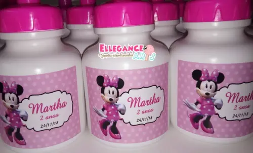 Garrafinha Squeeze Minnie Rosa