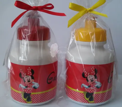 Garrafinha Squeeze Minnie Vermelha
