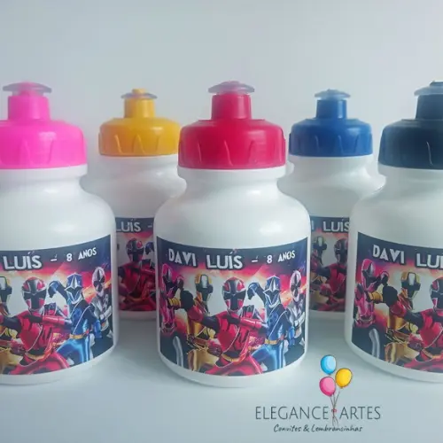Garrafinha Squeeze Power Rangers