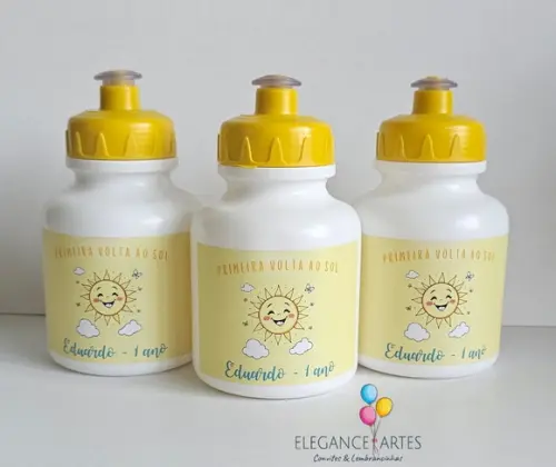 Garrafinha Squeeze Primeira Volta ao Sol