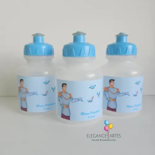 Garrafinha Squeeze Príncipe Cinderela