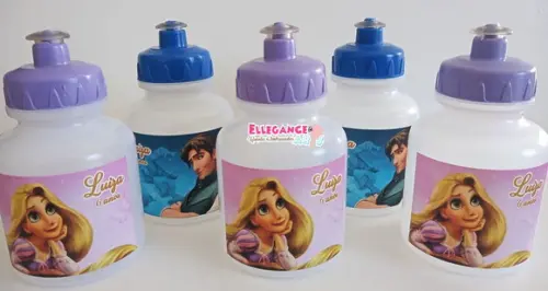 Garrafinha Squeeze Rapunzel Enrolados
