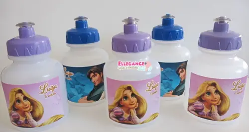 Garrafinha Squeeze Rapunzel Enrolados