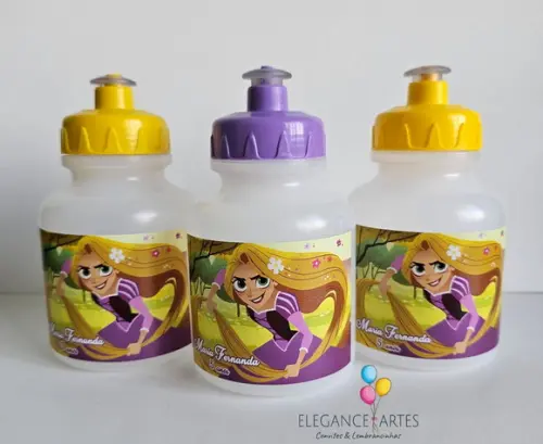 Garrafinha Squeeze Rapunzel Enrolados