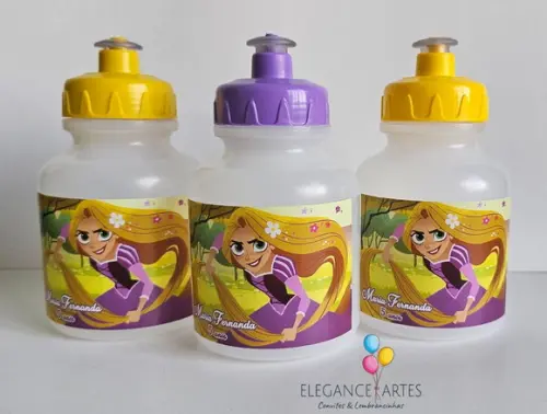 Garrafinha Squeeze Rapunzel Enrolados