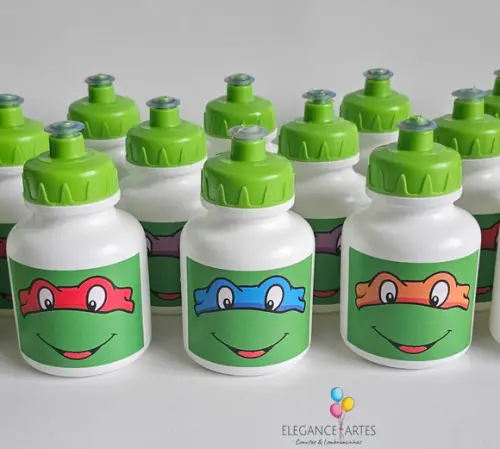 Garrafinha Squeeze Tartarugas Ninjas