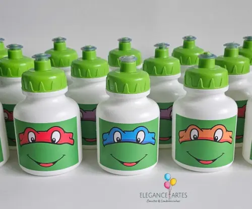 Garrafinha Squeeze Tartarugas Ninjas