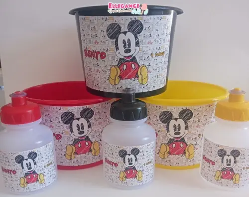 Kit Balde + Garrafinha Mickey