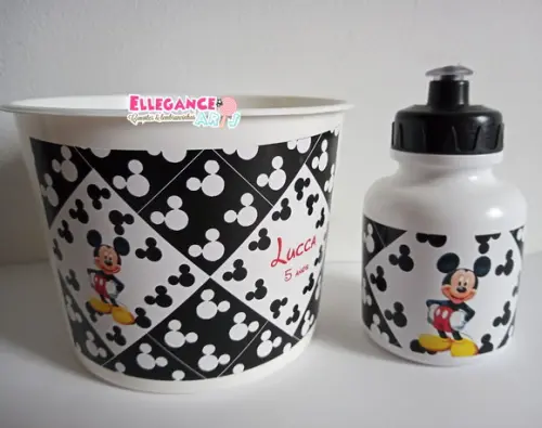 Kit Balde + Garrafinha Mickey
