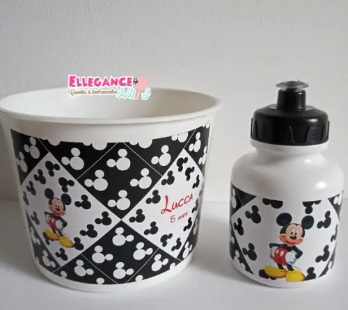 Kit Balde + Garrafinha Mickey