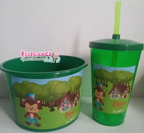 Kit Cineminha Lobo Chapeuzinho Vermelho