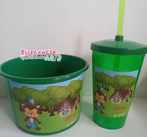 Kit Cineminha Lobo Chapeuzinho Vermelho