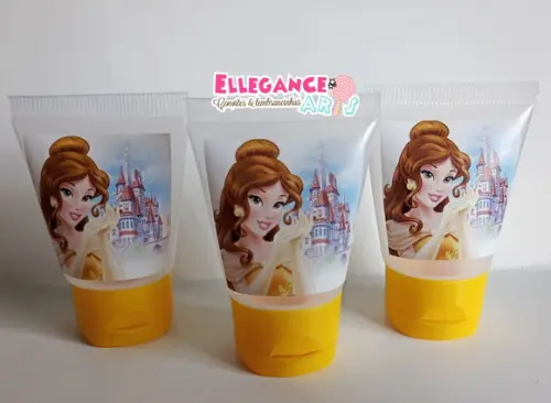 Lembrancinha a Bela e a Fera ( Álcool Gel)