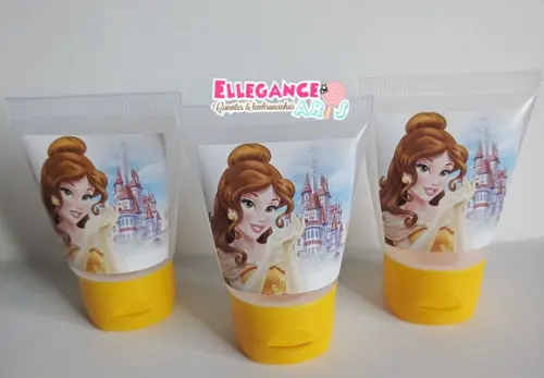 Lembrancinha a Bela e a Fera ( Álcool Gel)