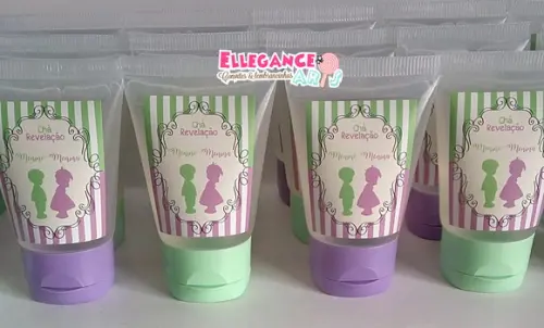 Lembrancinha Chá de Revelação Verde e Lilás