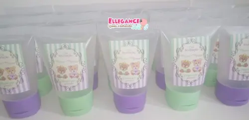 Lembrancinha Chá Revelação Verde e Lilás