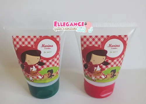 Lembrancinha Chapeuzinho Vermelho - Álcool Gel