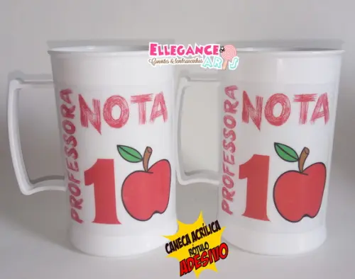 Lembrancinha Dia dos Professores (caneca de Chopp)