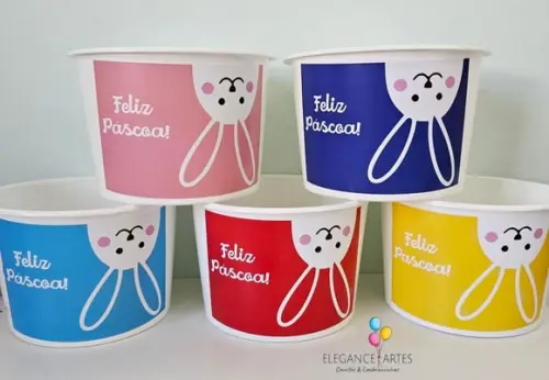 Lembrancinha Páscoa - Baldinho de Pipoca