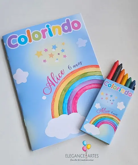 Livrinho de Colorir Arco Íris