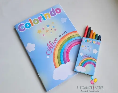 Livrinho de Colorir Arco Íris