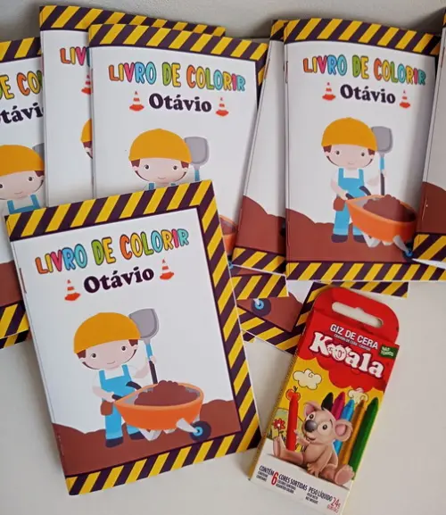 Livrinho de Colorir Construção