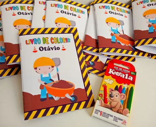 Livrinho de Colorir Construção