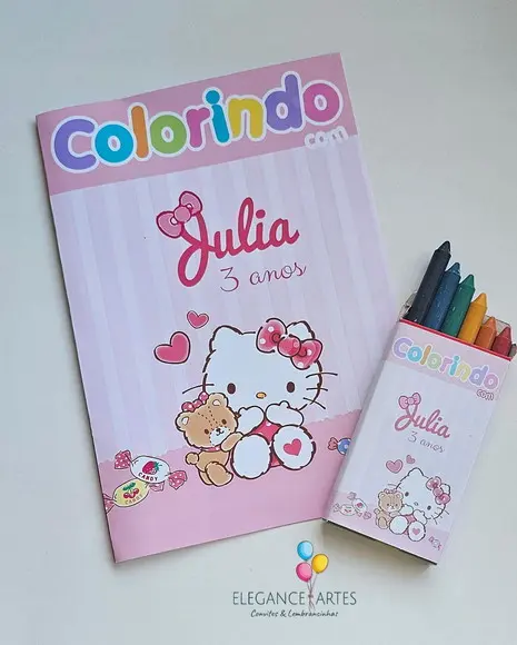 Livrinho de Colorir Hello Kitty