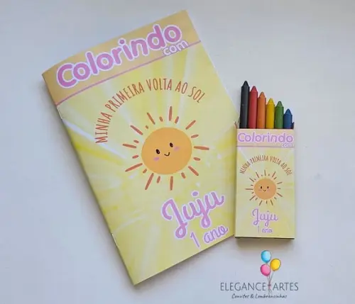 Livrinho de Colorir Minha Primeira Volta ao Sol