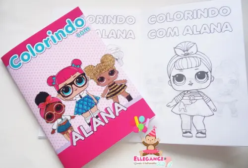 Livrinho de Colorir Lol