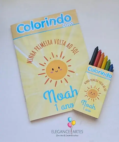 Livrinho de Colorir Minha Primeira Volta ao Sol