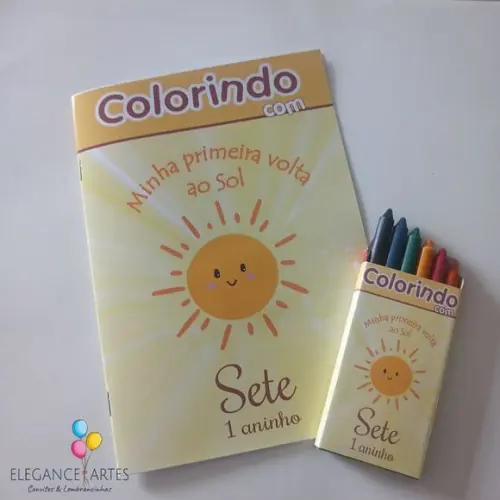 Livrinho de Colorir Minha Primeira Volta ao Sol