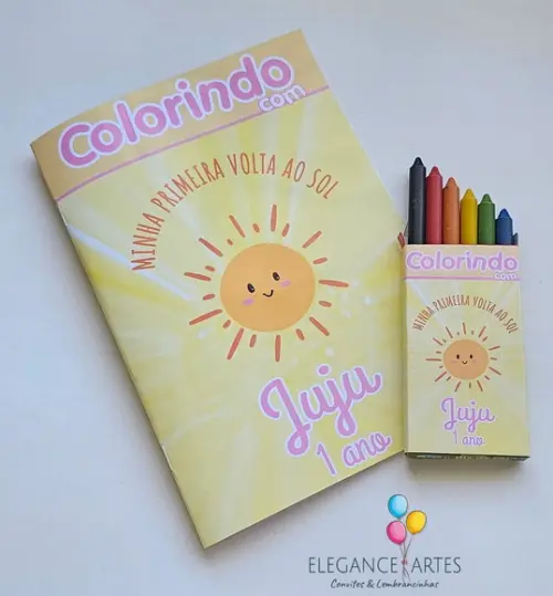 Livrinho de Colorir Minha Primeira Volta ao Sol